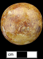 Bennington or “Bennies” marble found in the cellar of a collapsed building - click image to see a larger view.
